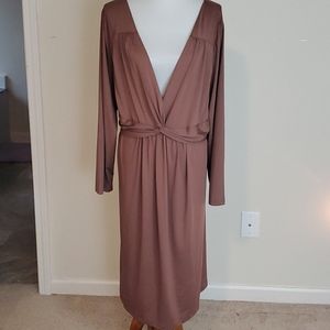 The Paragon brown knot front dress size 3x